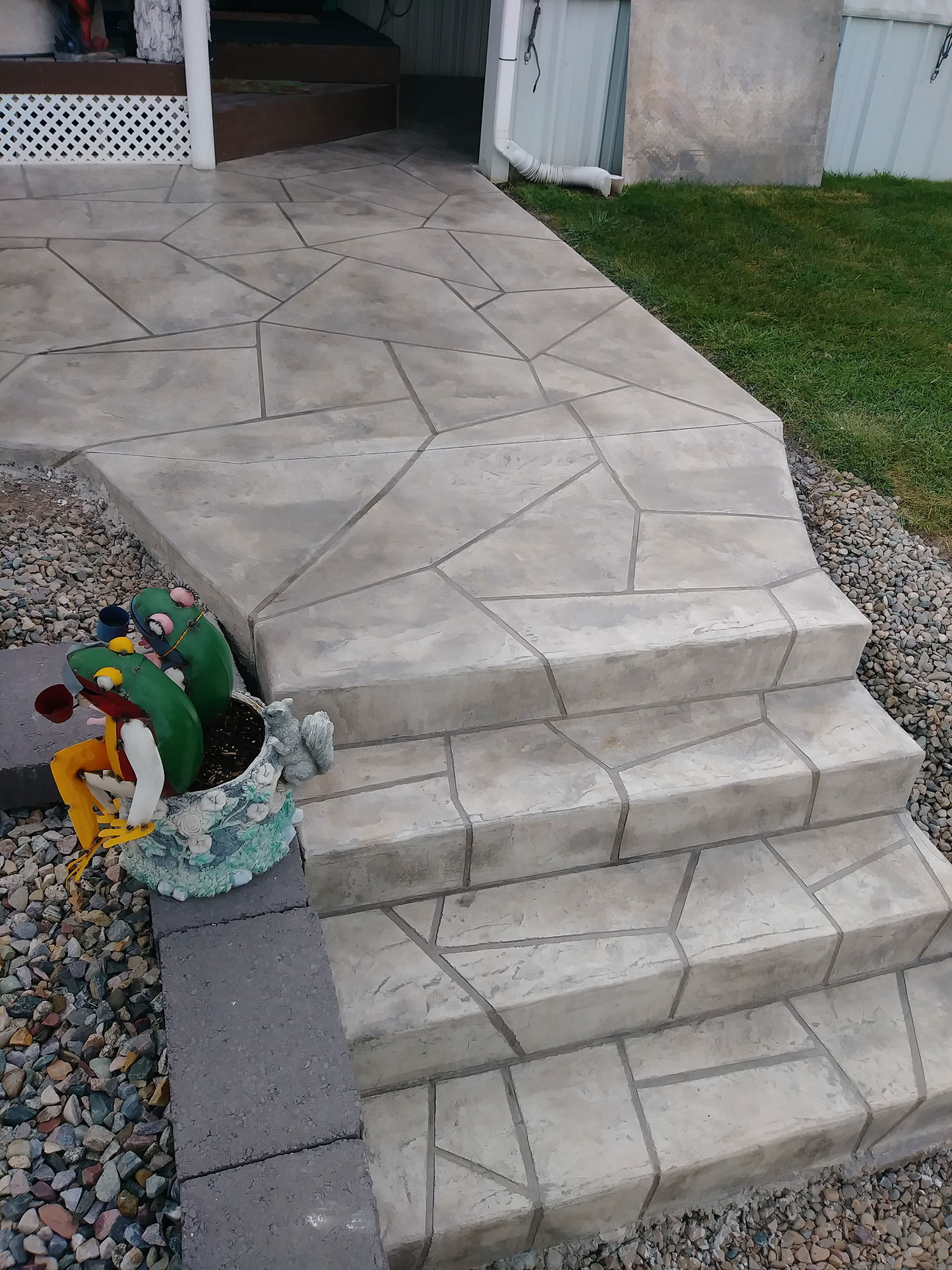 Exterior Steps Overlay Rocky Mountain Resurfacing, Durango Colorado