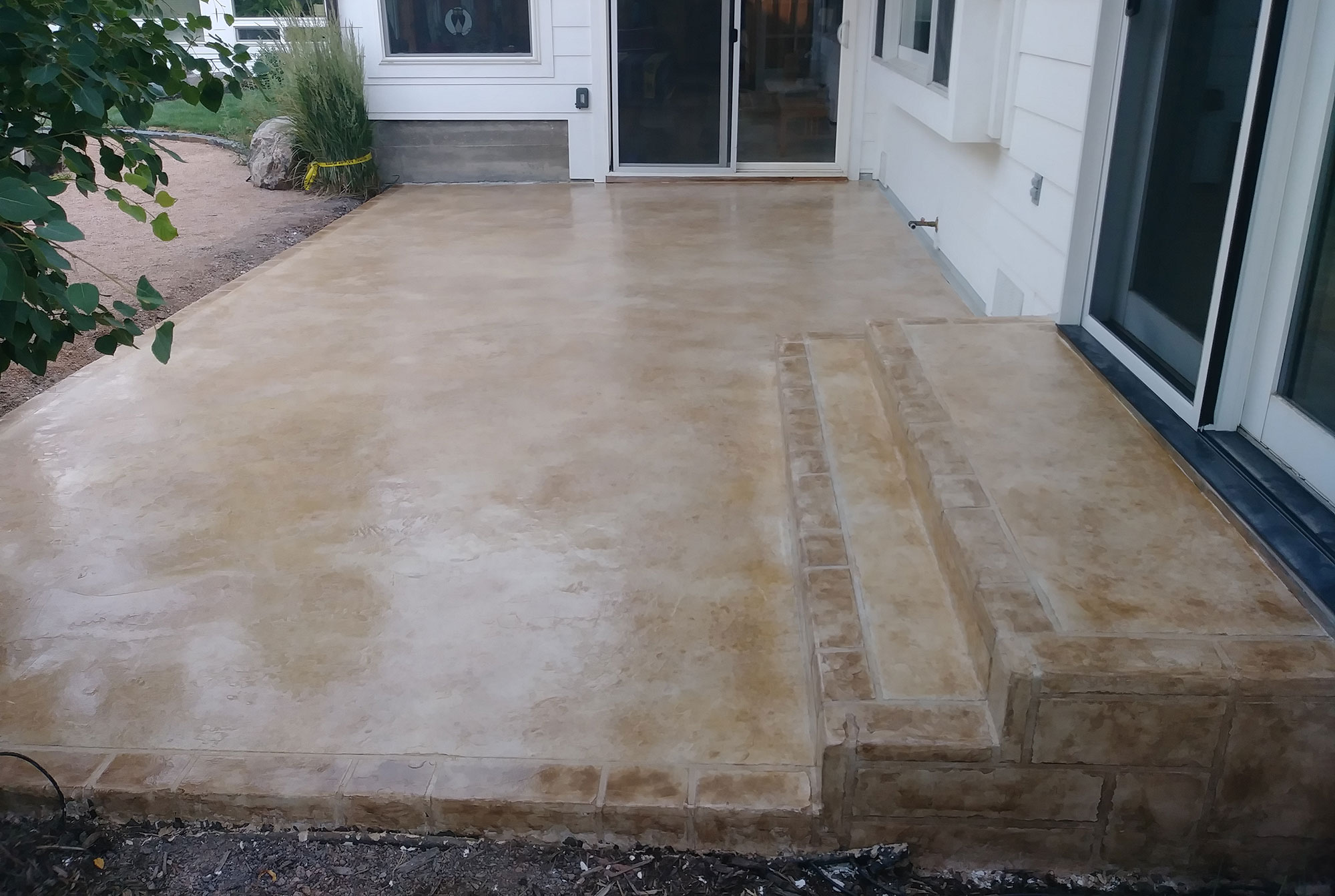 Back Patio Overlay Rocky Mountain Resurfacing, Durango Colorado