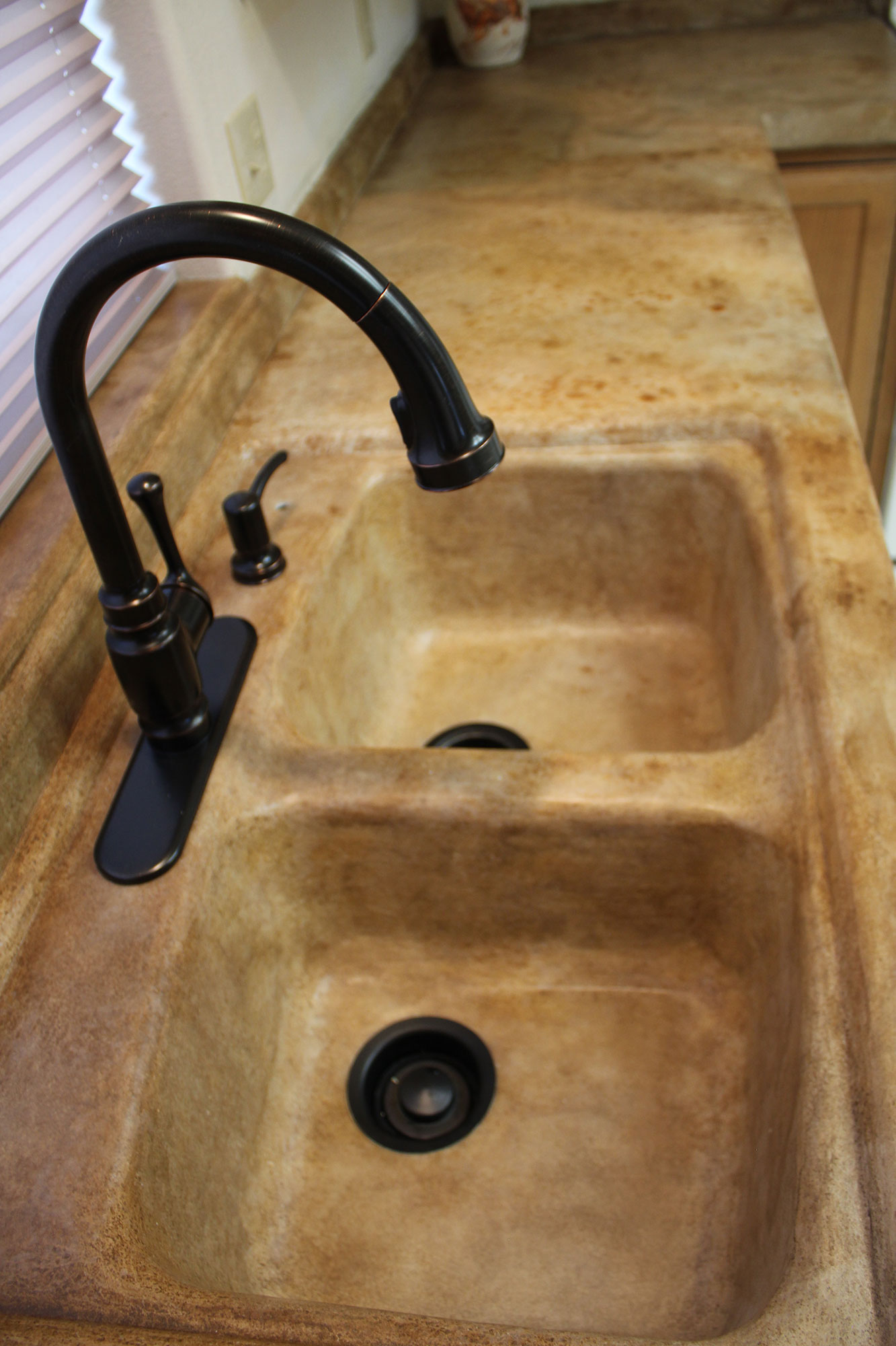 Farmhouse Kitchen Sink Overlay Rocky Mountain Resurfacing, Durango Colorado