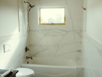Renovated Bathroom Overlay Bathtub Refinishing Rocky Mountain Resurfacing, Durango Colorado